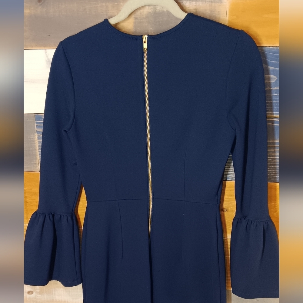 Rachel Parcell Dress XS Navy Blue Career Formal - Picture 8 of 8